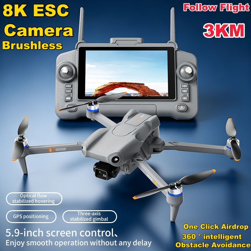 Drone Camera 4K - Dron z ekranem dotykowym o przekątnej