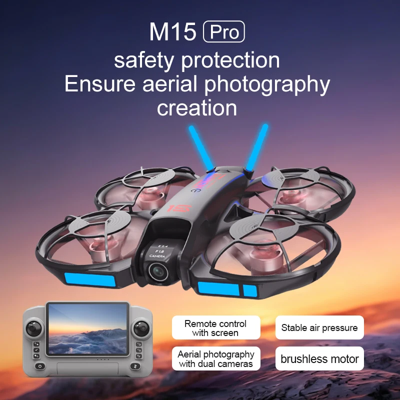 Nowy dron M15 FPV z ekranem, b – Drone Camera Hd recenzja i cena